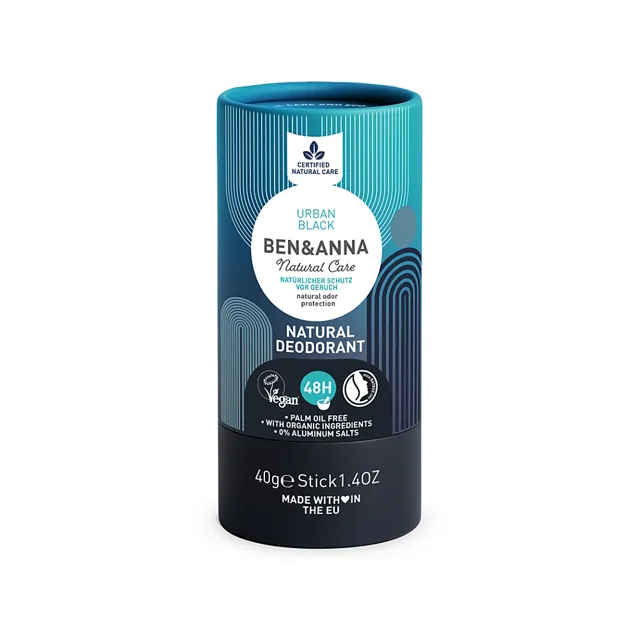 BEN & ANNA Tuhý deodorant Urban Black 40 g
