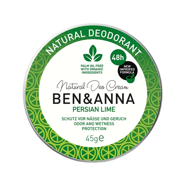 BEN&ANNA Tuhý deodorant v kelímku Perská limetka 45 g