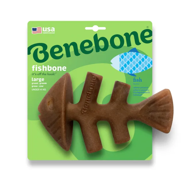 Benebone Fishbone - velikost L: cca 21 x 12 cm