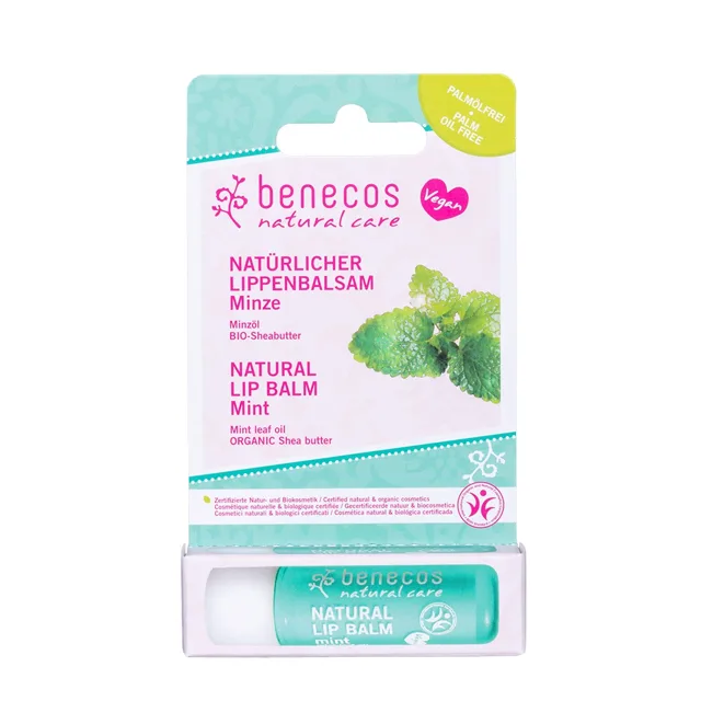 Benecos - Balzám na rty Máta BIO, VEG