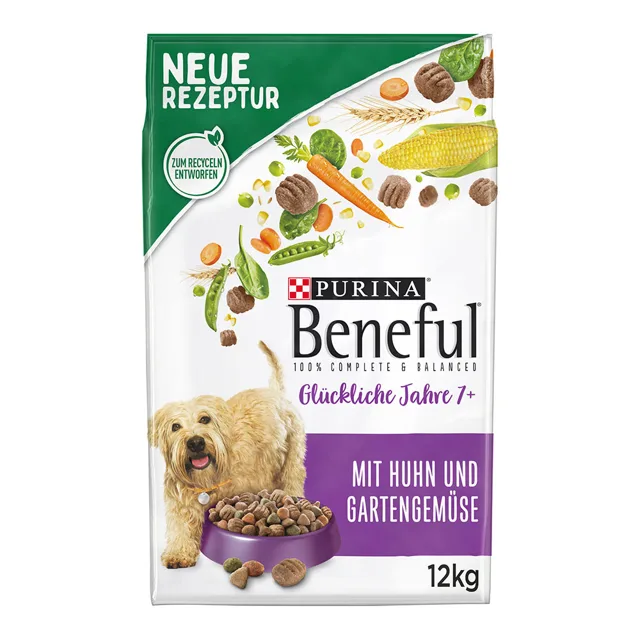 Beneful - Šťastné roky 7+ granule 7-12 kg kuře - Výhodné balení: 2 x 12 kg