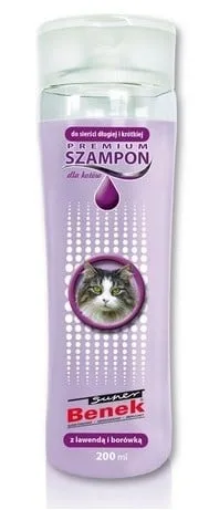 BENEK Šampón premium pro kočky levandule 200 ml