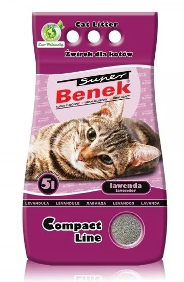 BENEK Super compact Bentonitové stelivo levandule 10 l x 2 (20 l)