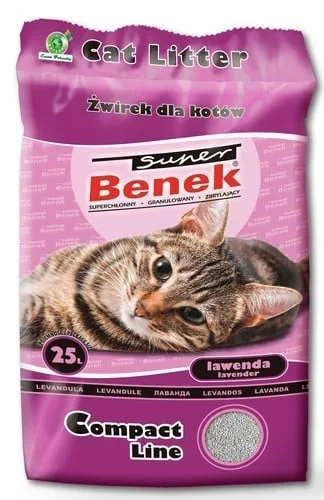 BENEK Super compact Bentonitové stelivo levandule 25 L