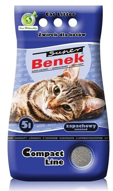 BENEK Super Compact Bentonitové stelivo mořský vánek 5l
