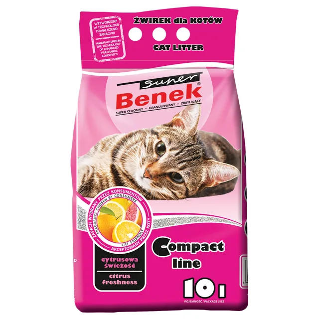 Benek Super Compact Citrus Freshness - 25 l (cca 20 kg)