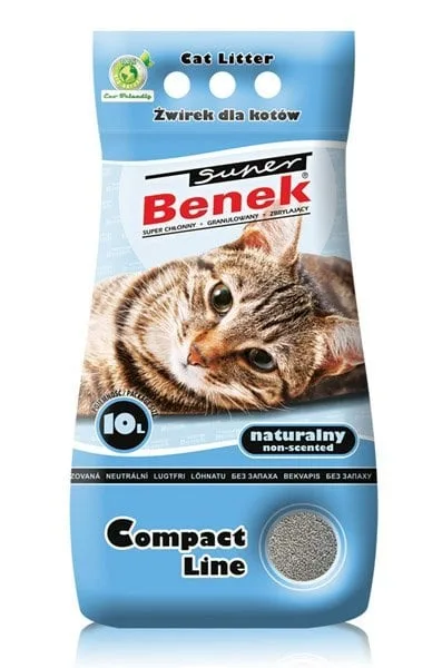 BENEK Super Compact Natural Bentonitové stelivo 10 L