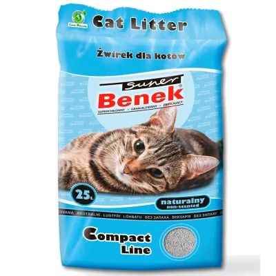 BENEK Super Compact Natural Bentonitové stelivo 25 L