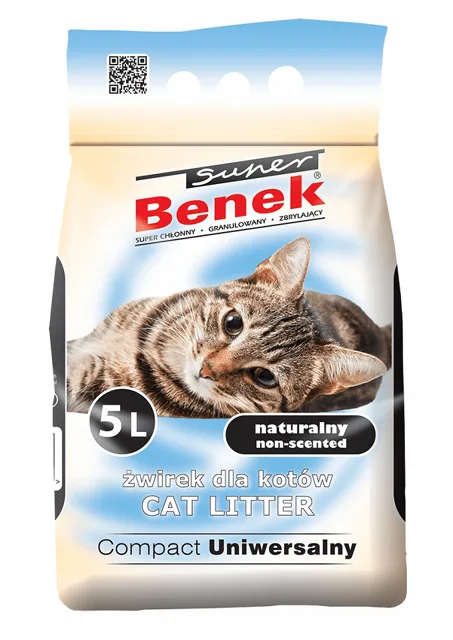 BENEK Super Compact Universal 5 l bentonitové stelivo pro kočky