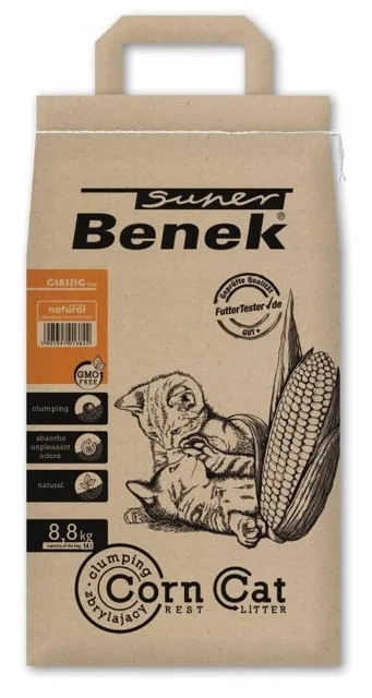 BENEK Super Corn Cat kukuřičné stelivo Natural 14 l