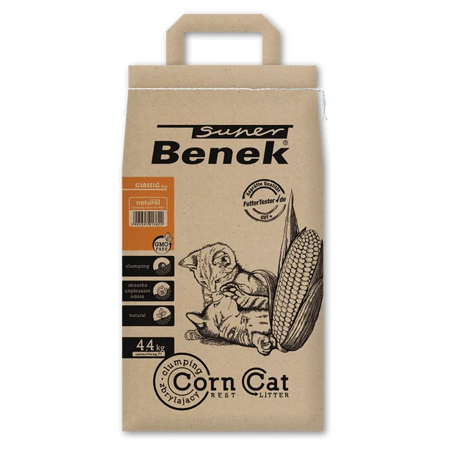 Benek Super Corn Cat Natural - 14 l