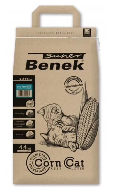 BENEK Super Corn Cat Ultra kukuřičné stelivo Mořský vánek 7l