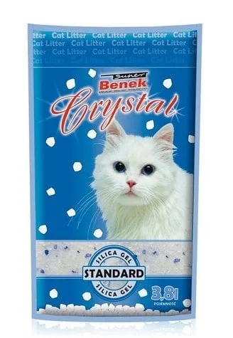 BENEK Super crystal 7,6l  Silikonové stelivo pro kočky