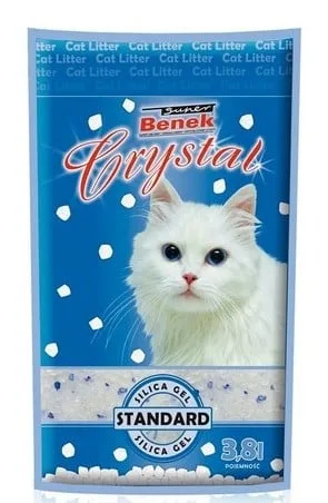 BENEK Super crystal silikonové stelivo pro kočky 3.8l