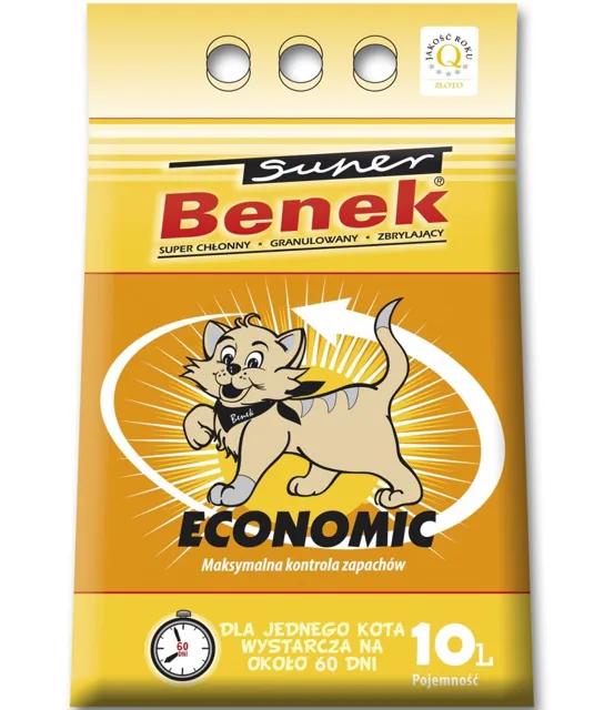 BENEK Super economic Bentonitové stelivo 10 l x 2 (20 l)
