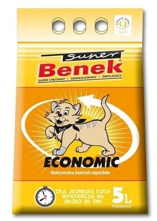 BENEK Super economic Bentonitové stelivo 5 L