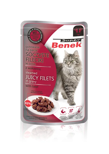 BENEK Super filé v omáčce s hovězím masem 85 g