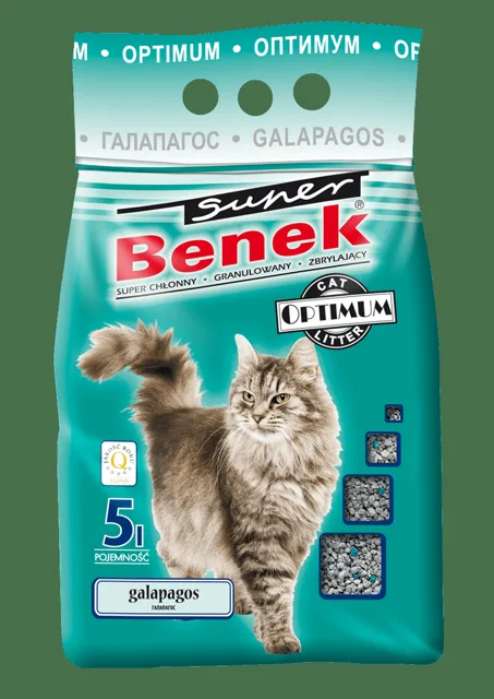 BENEK Super optimum galapagos Bentonitové stelivo 5 l x 2 (10 l)