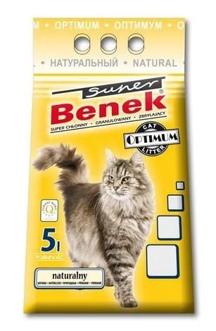 BENEK Super Optimum Natural Bentonitové stelivo 5l