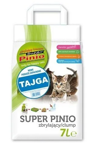 BENEK Super Pinio Dřěvěné hrudkující stelivo tajga 7l