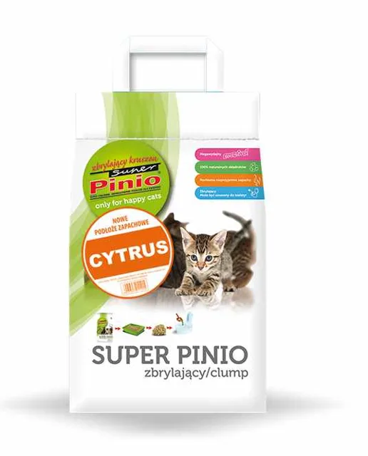 BENEK Super Pinio Dřevěné stelivo citrón 7 l