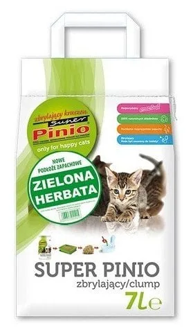 BENEK Super pinio Dřevěné stelivo zelený čaj 7l