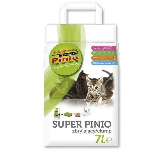 BENEK Super pinio Dřevěný kočkolit hrudkující 7 l