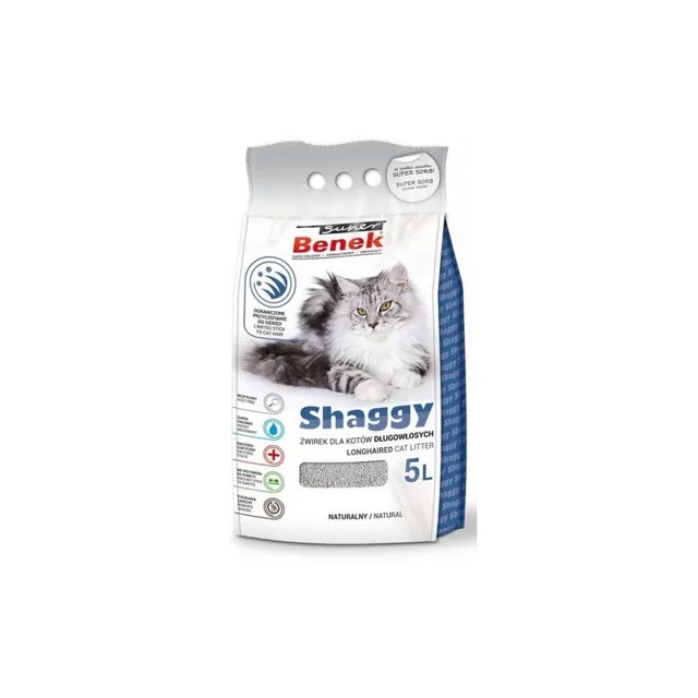BENEK Super Shaggy Bentonitové stelivo 5 l