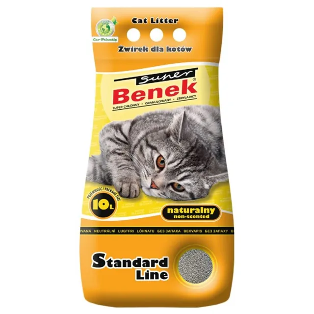 BENEK Super Standard Natural Bentonitové stelivo 10 L