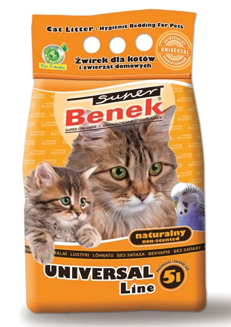 BENEK Super Universal 5l bentonitové stelivo pro kočky