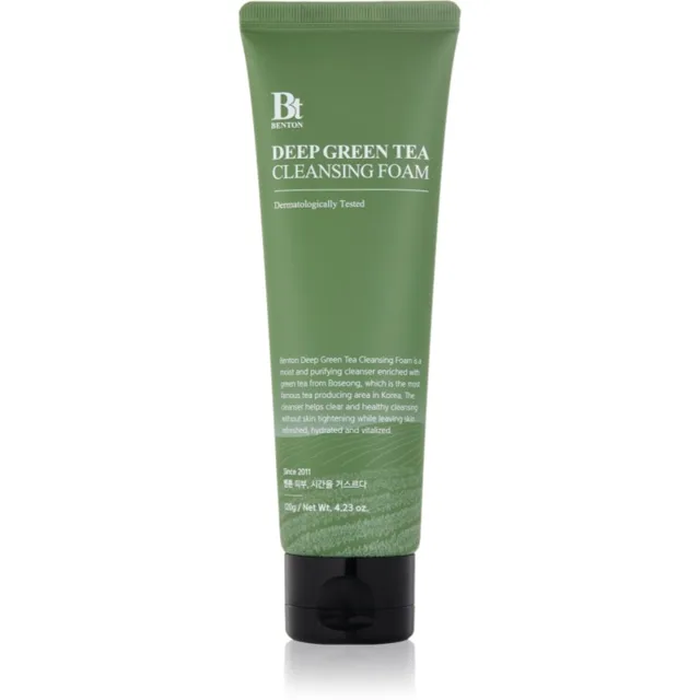 Benton Deep Green Tea hydratační čisticí pěna se zeleným čajem 120 g