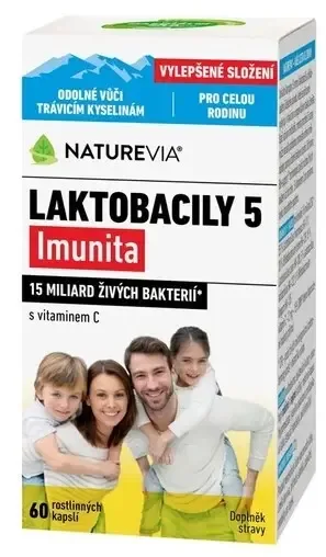 Benu Swiss NatureVia Laktobacily 5 Imunita 60 kapslí