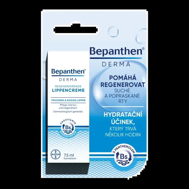 Bepanthen Regenerační krém na rty Derma 7,5 ml