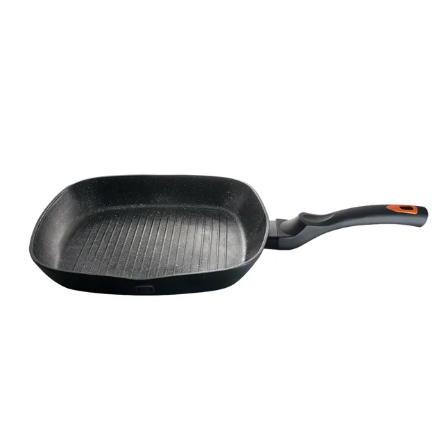 Berlingerhaus Pánev grilovací s mramorovým povrchem Granit Diamond Line 28 cm