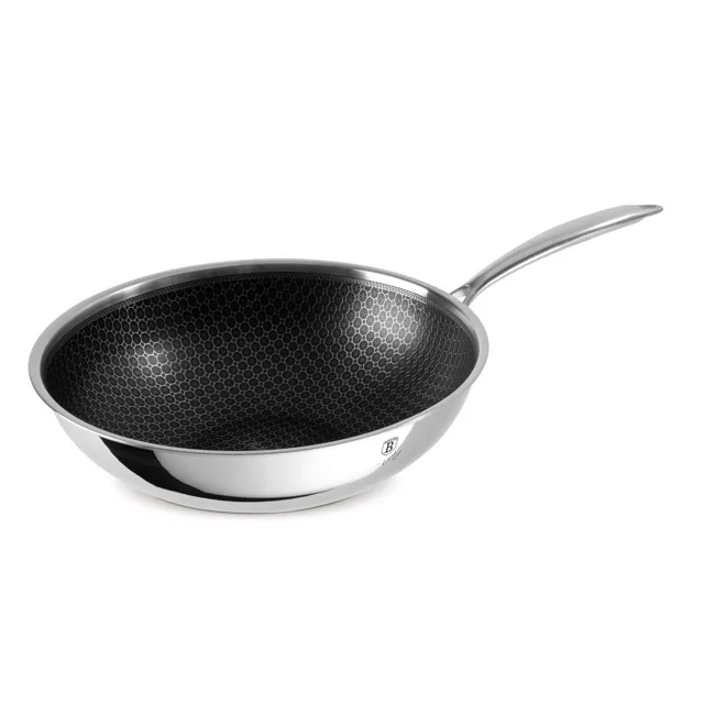 Berlingerhaus Pánev WOK nerez s nepřilnavým povrchem 30 cm Eternal Collection