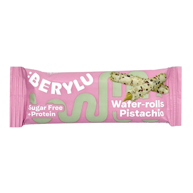 Berylu Proteinové trubičky bez přidaného cukru 25 g pistácie