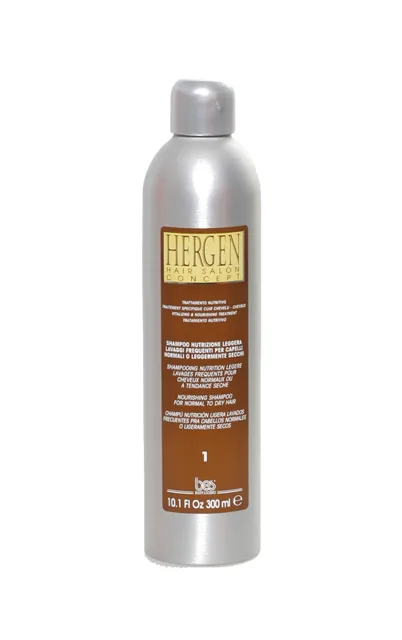 BES Hergen Nutrizione Leggera Shampoo č.1 300ml - Výživný šampon na jemné vlasy