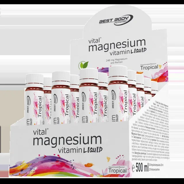 Best Body Magnesium vitamin ampoules 20 x 25ml - tropical