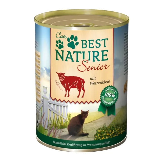 Best Nature Cat Senior 6 x 400 g - jehněčí