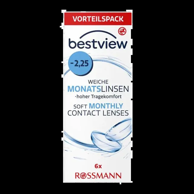 Best View Měsíční kontaktní čočky -2,25 6 ks