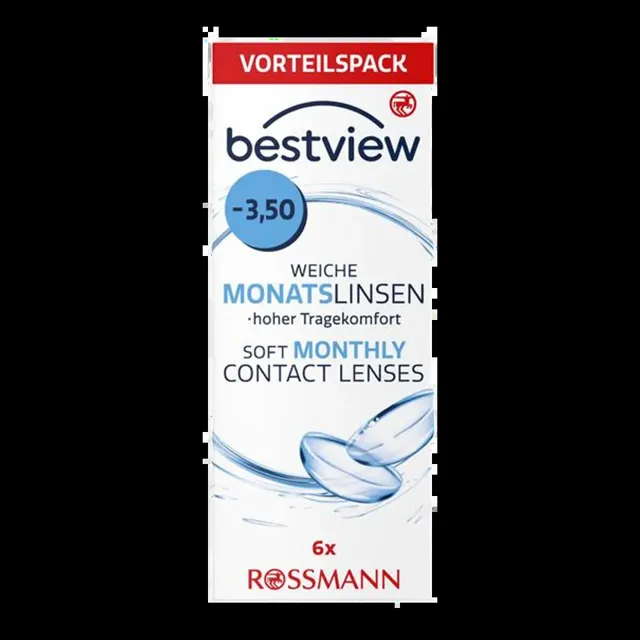 Best View Měsíční kontaktní čočky -3,50 6 ks