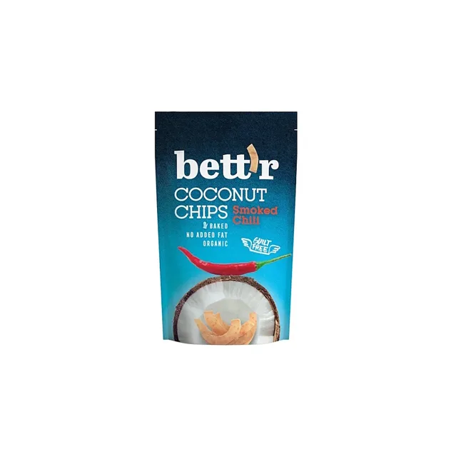 BETT'R Chipsy kokosové s chilli BIO 70 g
