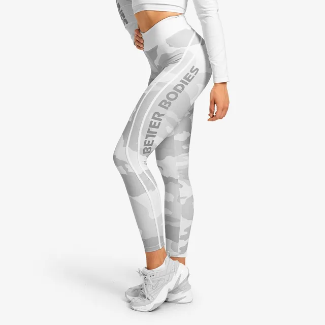 Better Bodies Better Bodies Camo High Tights, L, bílá