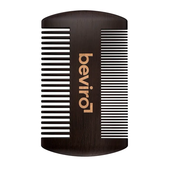 Beviro Hřeben na vousy z hruškového dřeva (Beard Comb)