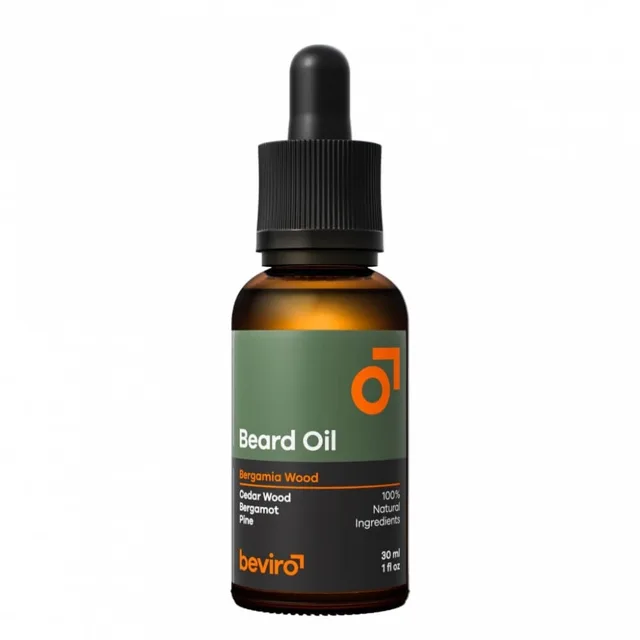 Beviro olej na vousy Bergamia Wood 30 ml