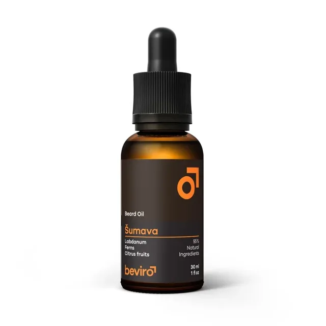 BEVIRO Vyživující olej na vousy s vůní Šumavy 30 ml