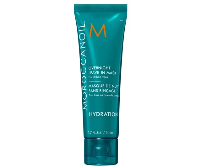 Bezoplachová hydratační maska Moroccanoil Overnight Leave-In Mask Hydration - 50 ml + dárek zdarma