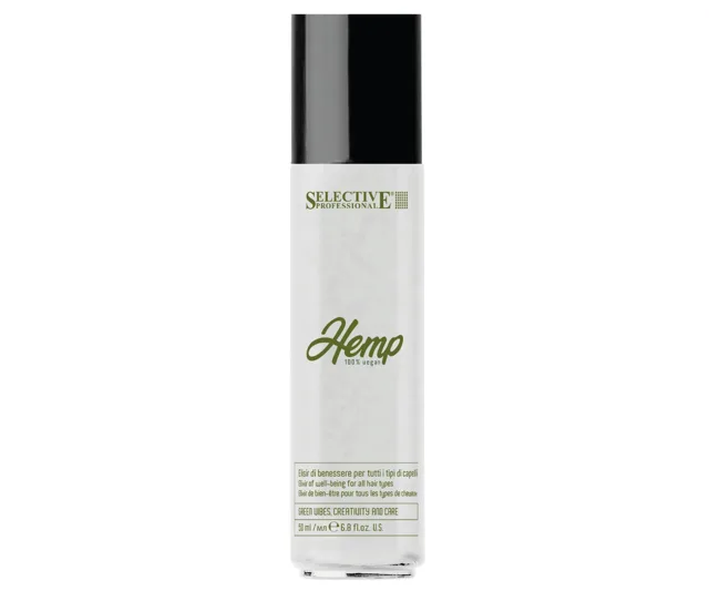 Bezoplachová hydratační olejová péče pro všechny typy vlasů Selective Professional Hemp Elixir Of Well-Being - 50 ml + dárek zdarma