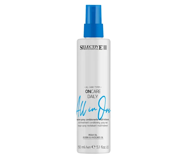 Bezoplachová maska ve spreji pro suché vlasy Selective Professional OnCare Daily All in One - 150 ml (83541) + dárek zdarma