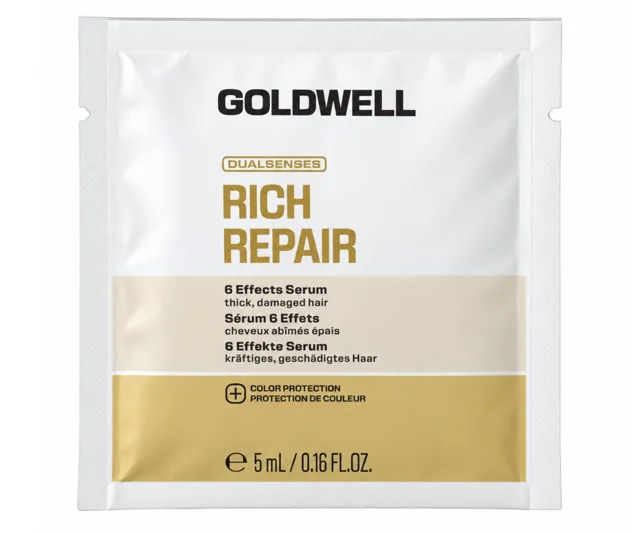 Bezoplachové regenerační sérum pro suché a poškozené vlasy Goldwell Dualsenses Rich Repair 6 Effects Serum - 5 ml